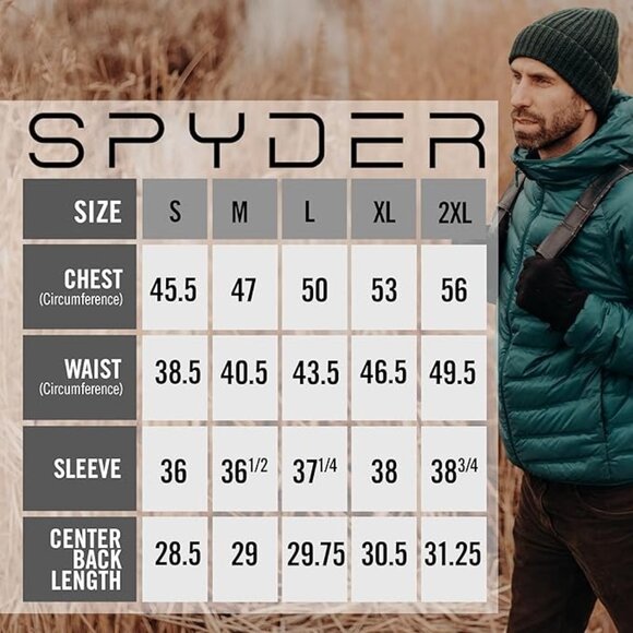 Spyder Men's Size XL Black Zenith Hooded Down Lightweight Warmth Jacket - Picture 12 of 13